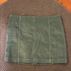 Light blue mini skirt